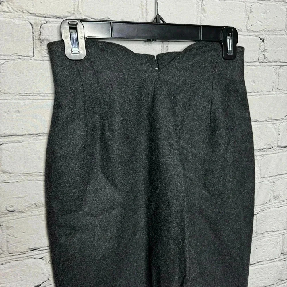 Masai Made in Italy Women’s Grey Wool Skirt size 42/6 - Picture 3 of 8